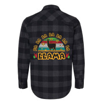 La La Llama Funny Flannel Shirt | Artistshot