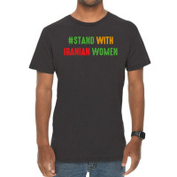 Stand With Iranian Vintage T-shirt | Artistshot