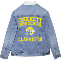 Crockett High School Class Of 19 (booksmart) Unisex Sherpa-lined Denim Jacket | Artistshot