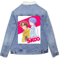 Sk8 The Infinity Reki & Langa Unisex Sherpa-lined Denim Jacket | Artistshot