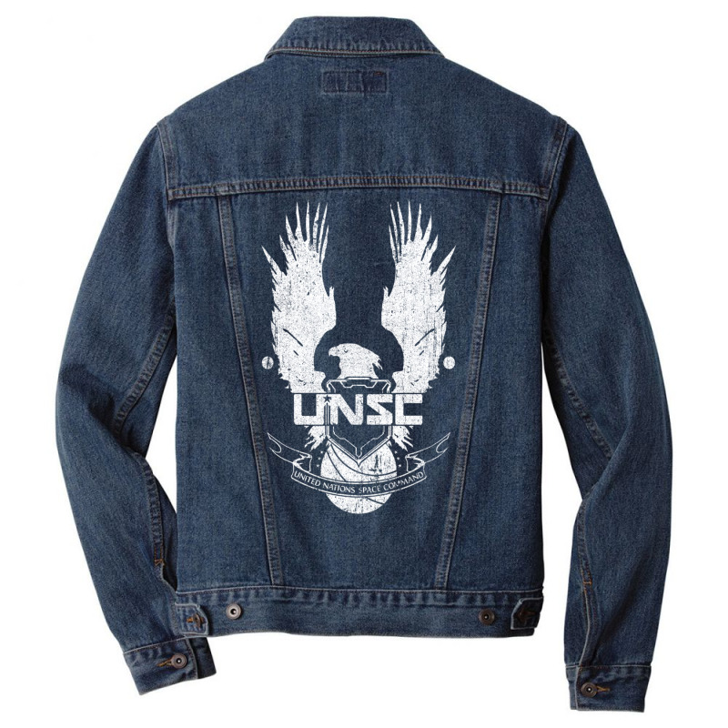 Unsc   United Nations Space Command Men Denim Jacket | Artistshot