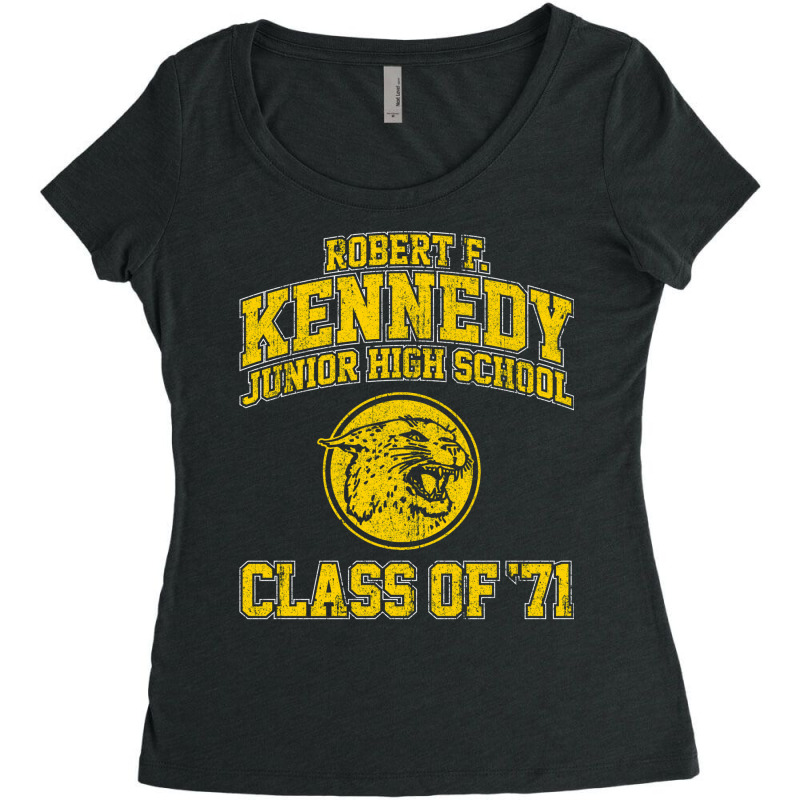 Robert F Kennedy Junior High School Class Of 71   Wonder Years Women's Triblend Scoop T-shirt by juruitidilim | Artistshot