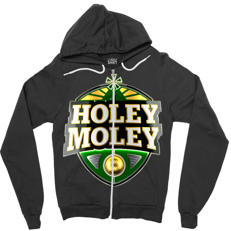 Holey Moley Golf Zipper Hoodie by djawedloxx | Artistshot