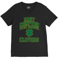 East Compton High School Clovers (variant) V-neck Tee | Artistshot