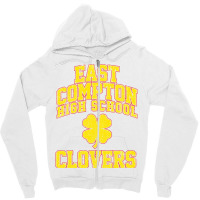 East Compton High School Clovers Zipper Hoodie | Artistshot