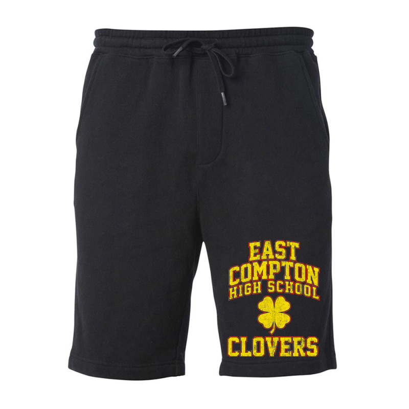 East Compton High School Clovers Fleece Short by xakimhaganeq | Artistshot