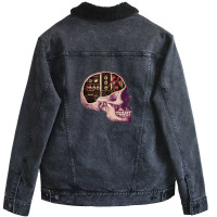 Synthesizer Lover Unisex Sherpa-lined Denim Jacket | Artistshot