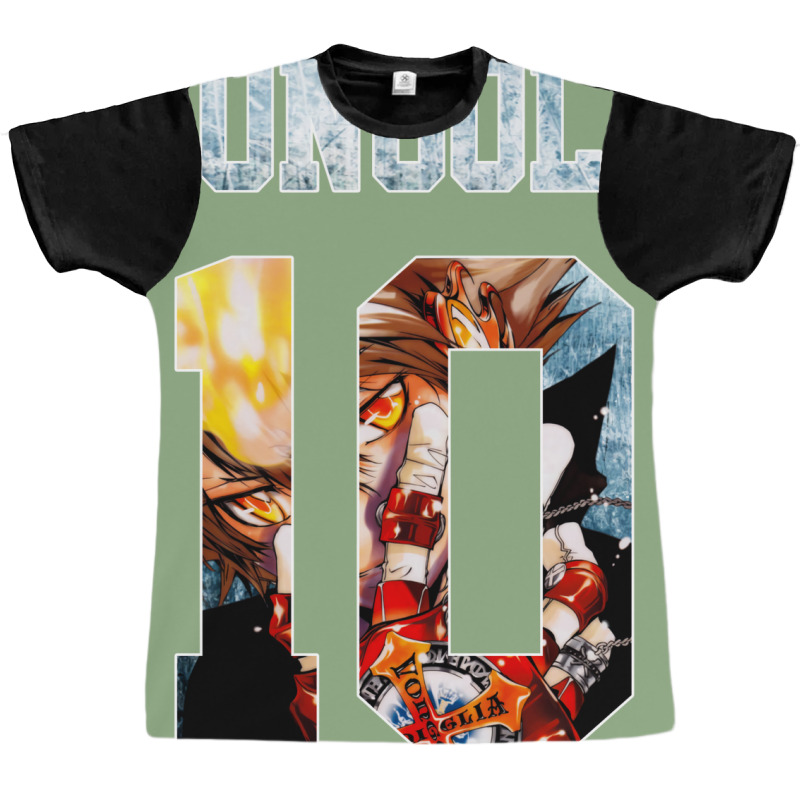 Katekyo Hitman Reborn! Sawada Tsunayoshi Vogola Nr. 10 Jersey 1 Graphic T-shirt | Artistshot