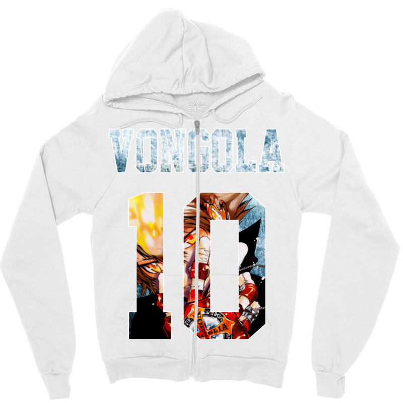 Katekyo Hitman Reborn! Sawada Tsunayoshi Vogola Nr. 10 Jersey 1 Zipper Hoodie | Artistshot