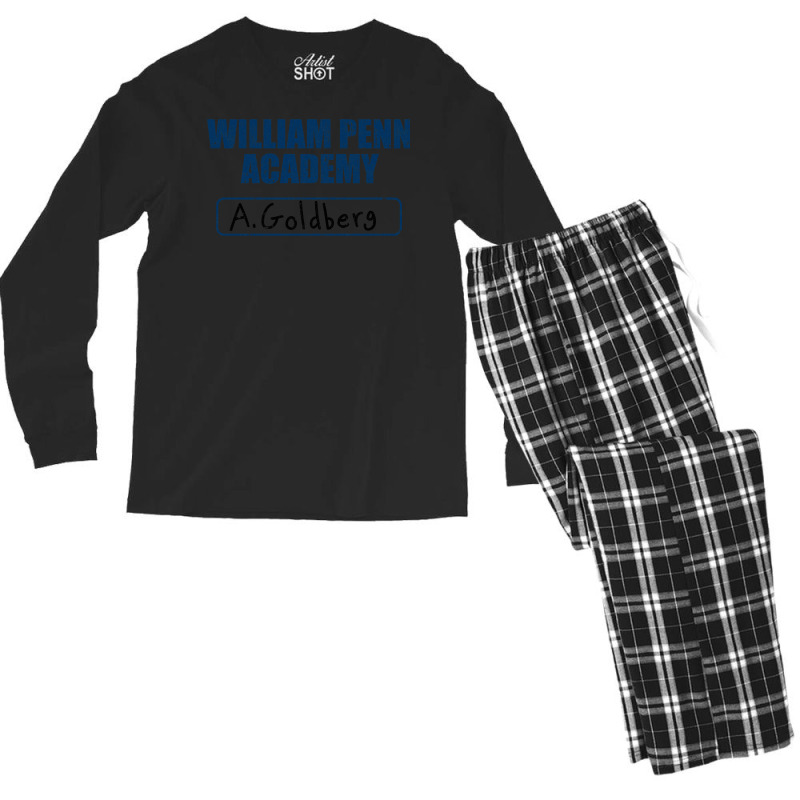 William Penn Academy Gym   The Goldbergs Men's Long Sleeve Pajama Set by millivriju | Artistshot