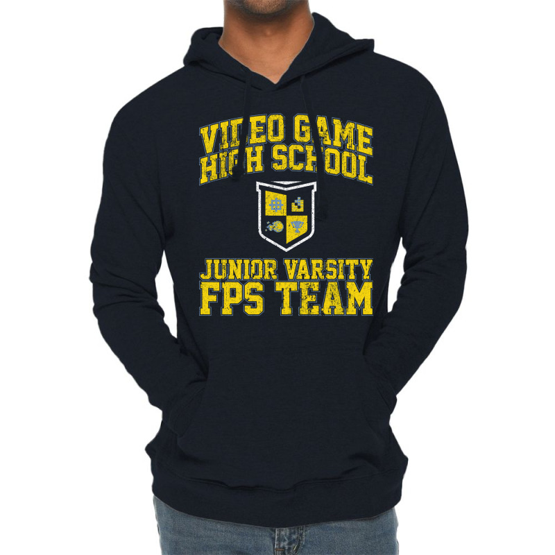 Video Game High School Junior Varsity Fps Team Lightweight Hoodie | Artistshot