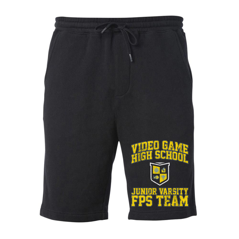 Video Game High School Junior Varsity Fps Team Fleece Short | Artistshot