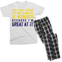 Modesty (variant) Men's T-shirt Pajama Set | Artistshot