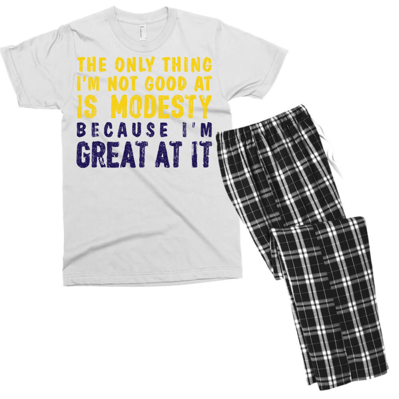 Modesty (variant) Men's T-shirt Pajama Set by bozevaquena9 | Artistshot