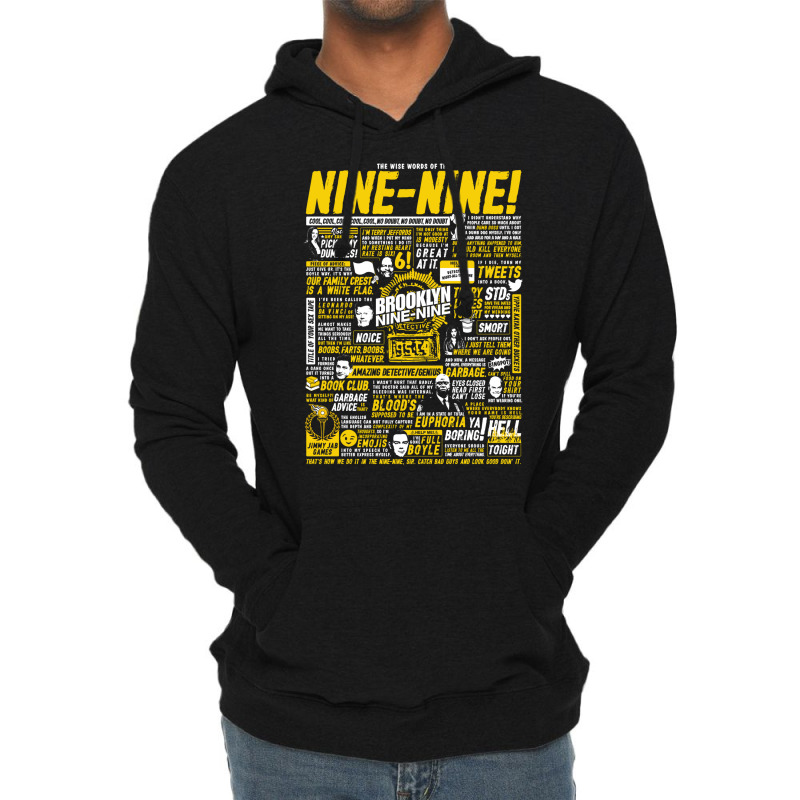 Wise Words Of The Nine Nine Lightweight Hoodie by millivriju | Artistshot