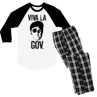 Viva La Governor Men's 3/4 Sleeve Pajama Set | Artistshot