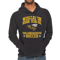 Wiskayok High School Yellowjackets Soccer Vintage Hoodie | Artistshot