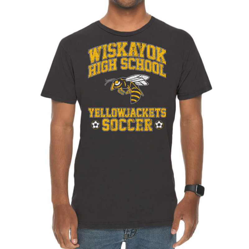 Wiskayok High School Yellowjackets Soccer Vintage T-Shirt by millivriju | Artistshot