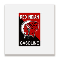 Awesome Red Indian Gasoline Metal Print Square | Artistshot