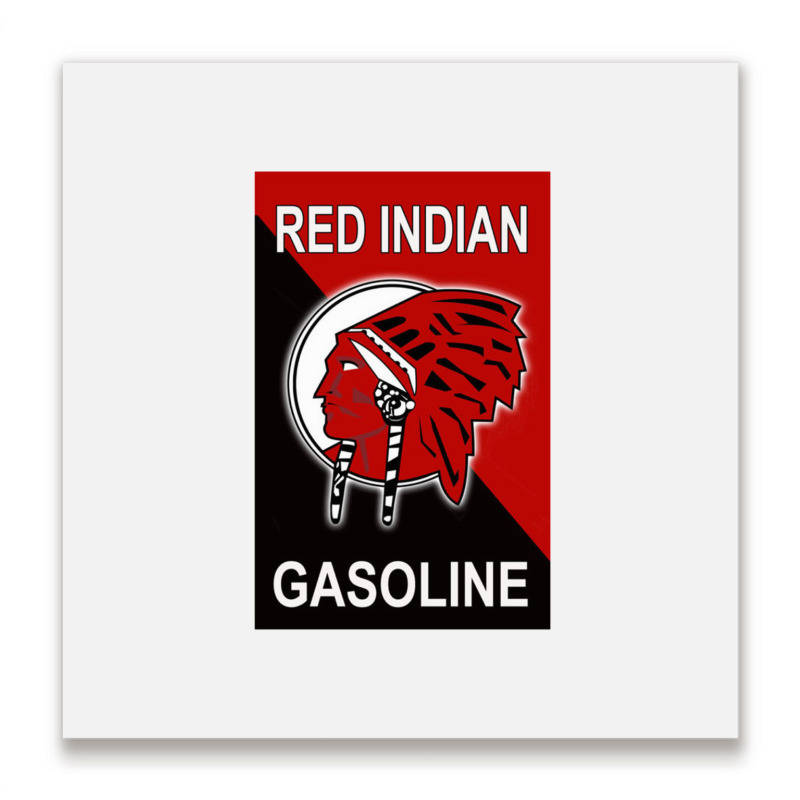 Awesome Red Indian Gasoline Metal Print Square | Artistshot