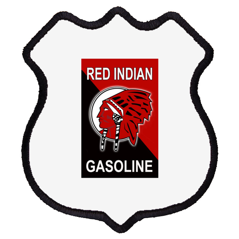 Awesome Red Indian Gasoline Shield Patch | Artistshot