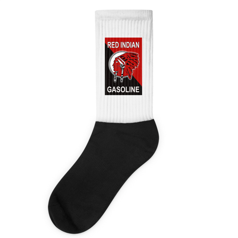 Awesome Red Indian Gasoline Socks | Artistshot