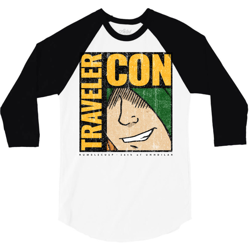 Travelercon (variant) 3/4 Sleeve Shirt by xakimhaganeq | Artistshot