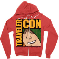 Travelercon (variant) Zipper Hoodie | Artistshot