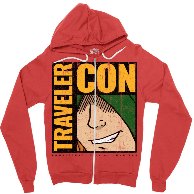 Travelercon (variant) Zipper Hoodie by xakimhaganeq | Artistshot