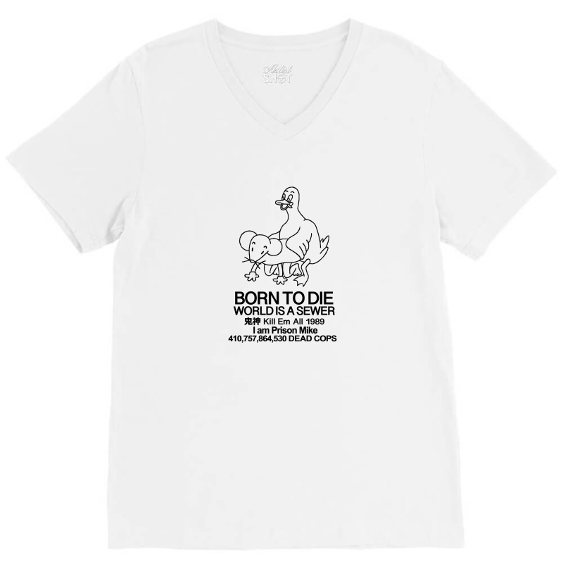 Born To Die The Office Product Recall Meme Design V-neck Tee | Artistshot