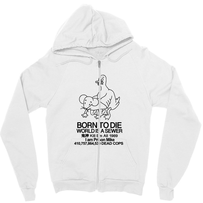 Born To Die The Office Product Recall Meme Design Zipper Hoodie | Artistshot