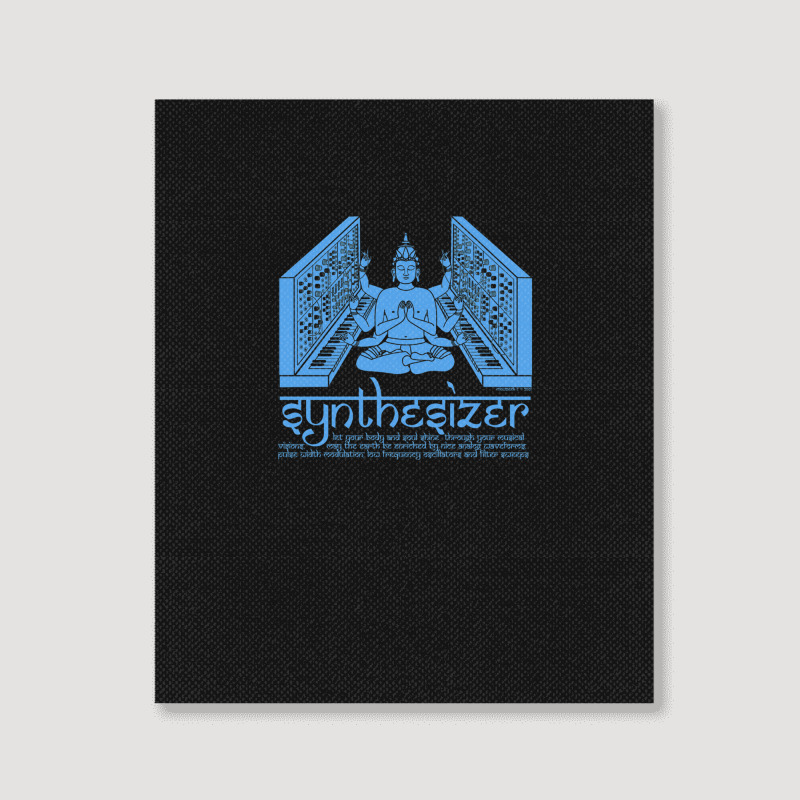 Synthesizer God For Electronic Musician Portrait Canvas Print | Artistshot