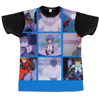 Neon Genesis Evangelion Vaporwave Aesthetic Graphic T-shirt | Artistshot