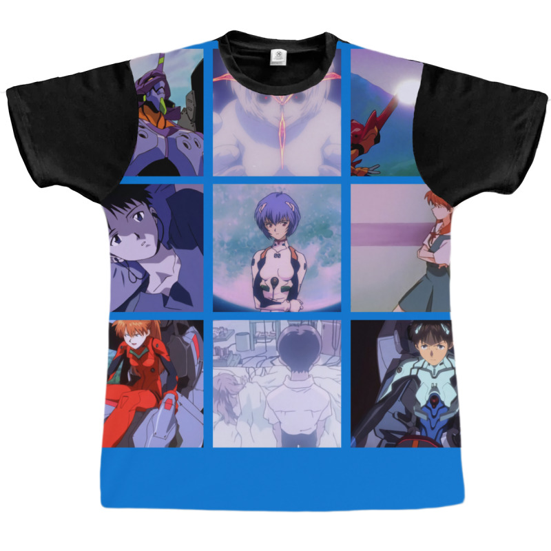 Neon Genesis Evangelion Vaporwave Aesthetic Graphic T-shirt | Artistshot