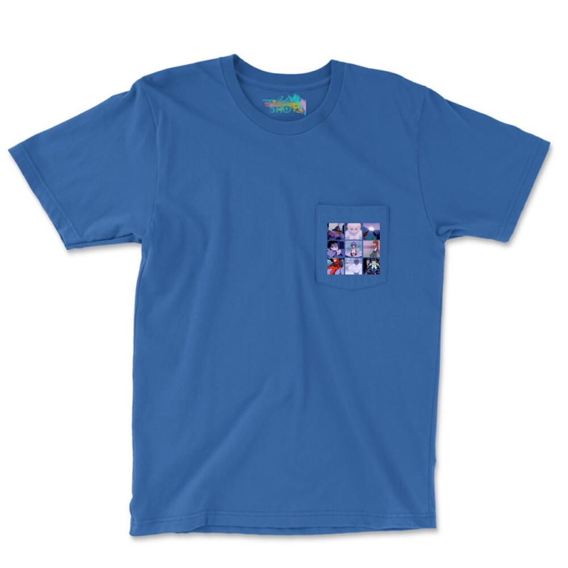 Neon Genesis Evangelion Vaporwave Aesthetic Pocket T-shirt | Artistshot