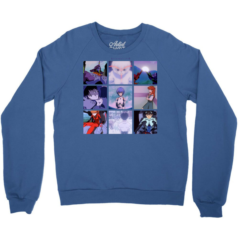 Neon Genesis Evangelion Vaporwave Aesthetic Crewneck Sweatshirt | Artistshot