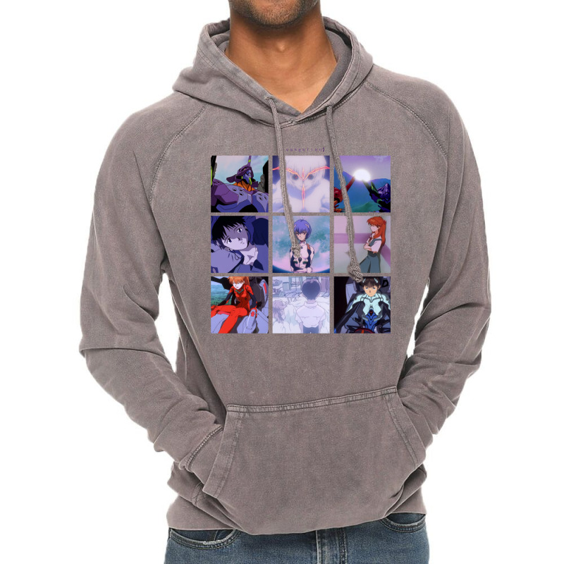 Neon Genesis Evangelion Vaporwave Aesthetic Vintage Hoodie | Artistshot