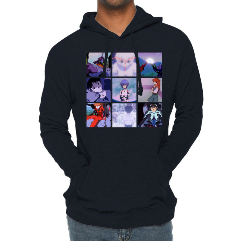 Neon Genesis Evangelion Vaporwave Aesthetic Lightweight Hoodie | Artistshot