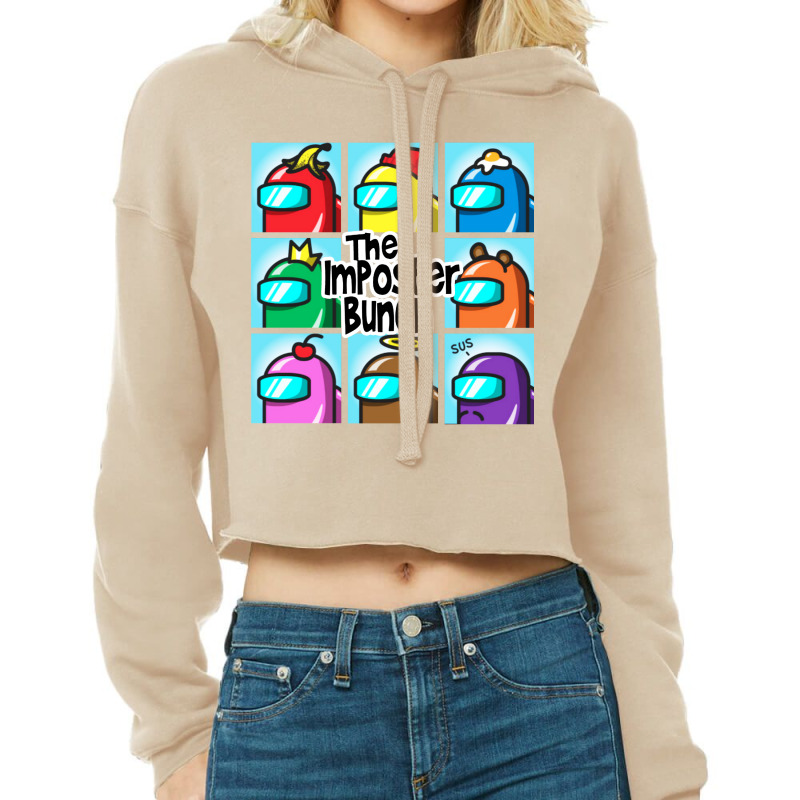 Imposter Bunch Cropped Hoodie by Vanode Art | Artistshot