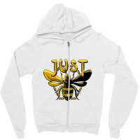 Just Bee   Bee Zipper Hoodie | Artistshot