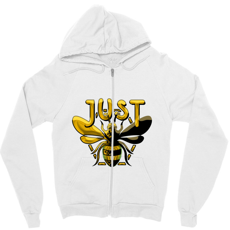 Just Bee   Bee Zipper Hoodie | Artistshot