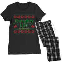 Naughty List Lifetime Member Christmas Women's Pajamas Set | Artistshot