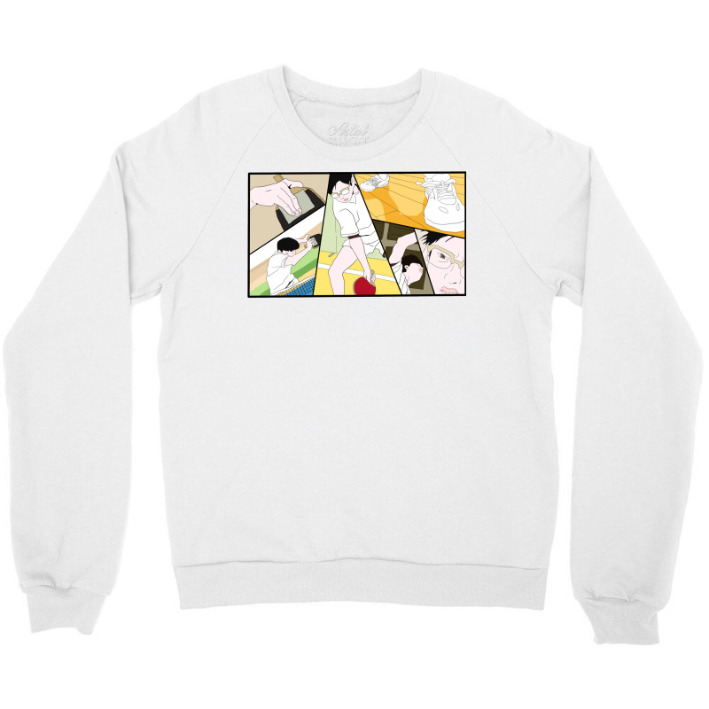 Ping Pong The Animation Print Crewneck Sweatshirt | Artistshot