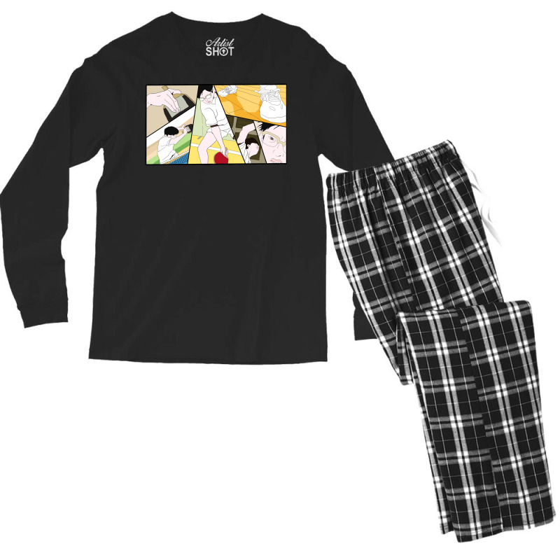 Ping Pong The Animation Print Men's Long Sleeve Pajama Set | Artistshot