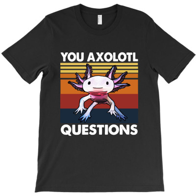 Retro 90s Axolotl T-shirt Designed By Keith C Godsey