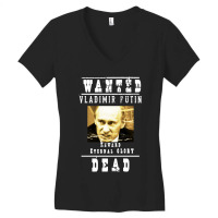 Wanted Vladimir Putin Women's V-neck T-shirt | Artistshot