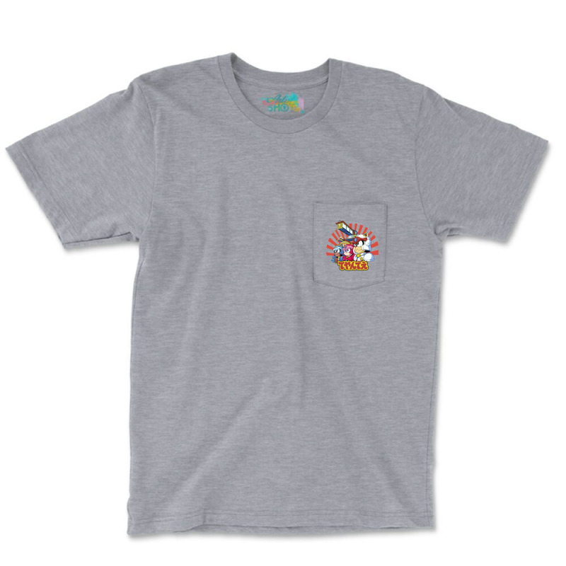 Samurai Pizza Caaats! Pocket T-shirt | Artistshot