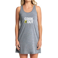 Cookout  Vintage Chalk Texture  White & Black Tank Dress | Artistshot