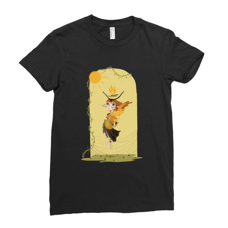 Goddess Of Fire Ladies Fitted T-Shirt by derinaslan | Artistshot