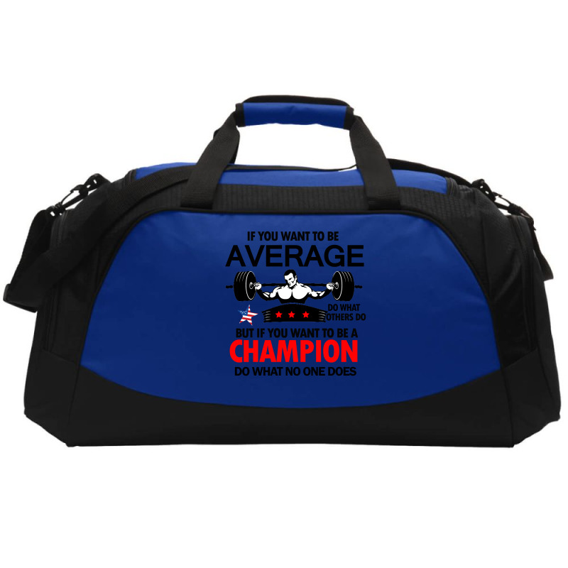 Weightlifter Champion Shirt Active Duffel | Artistshot